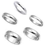 sterling silver Band Rings