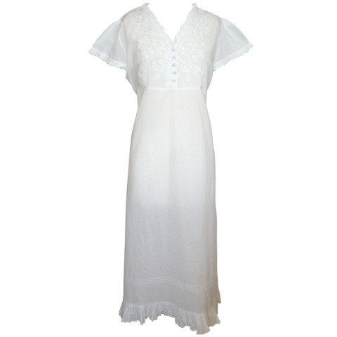 Molly Powell Craft Ladies Cotton Nightdress Molly Powell Craft Ladies Cotton Nightdress